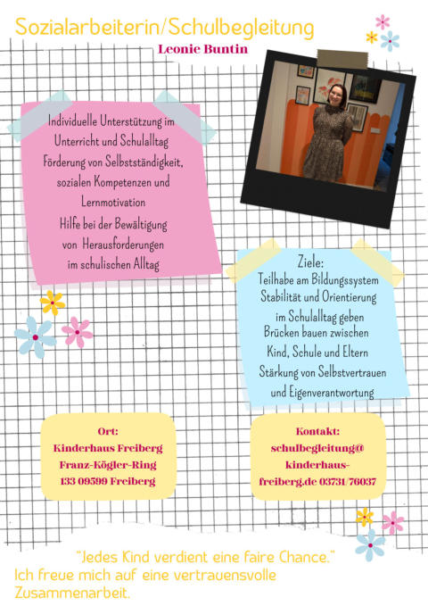 Schulbegleitung im Kinderhaus Freiberg